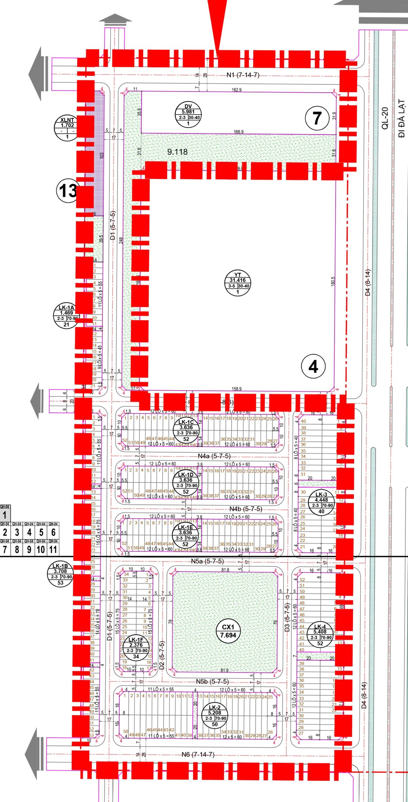 3 mat bang du an the link city